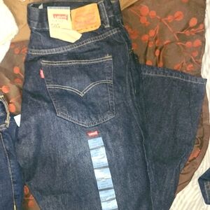 Levi's Blue Straight Jeans Classic Style Regular Fit Husky